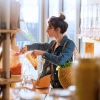 Lifestyle photo of a woman in a store