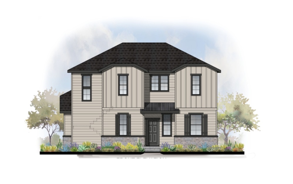 Home 1 - 3 bedroom floorplan layout with 2.5 bathrooms and 2177 square feet (Elevation B)