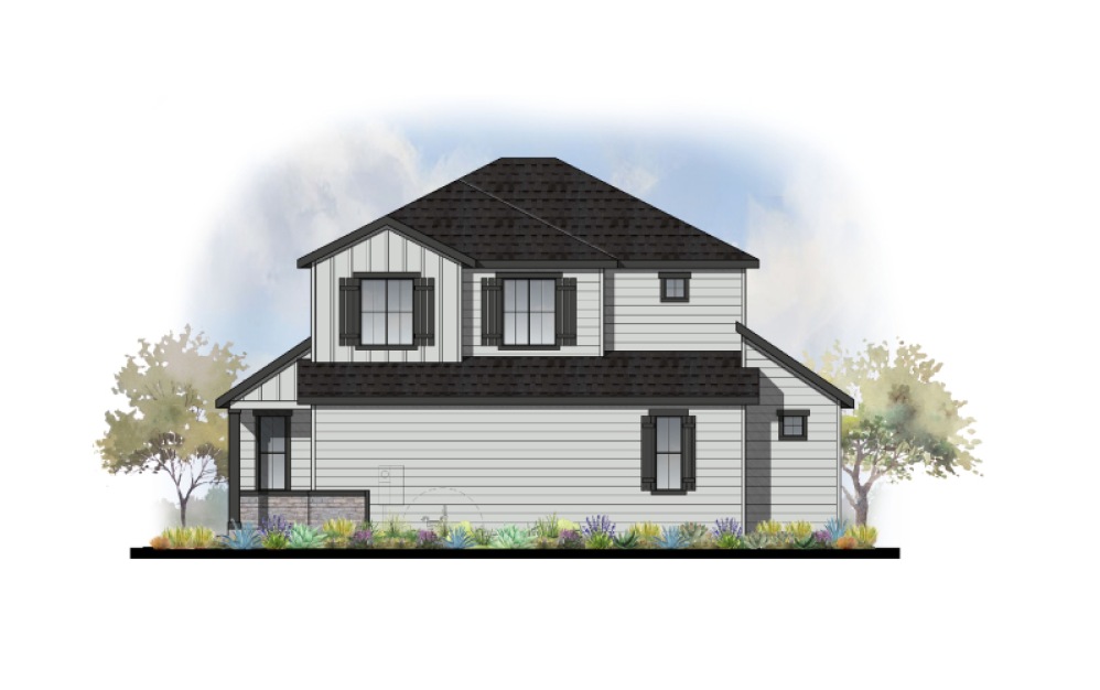 Home 3 - 3 bedroom floorplan layout with 2.5 bathrooms and 2115 - 2126 square feet (Elevation B)