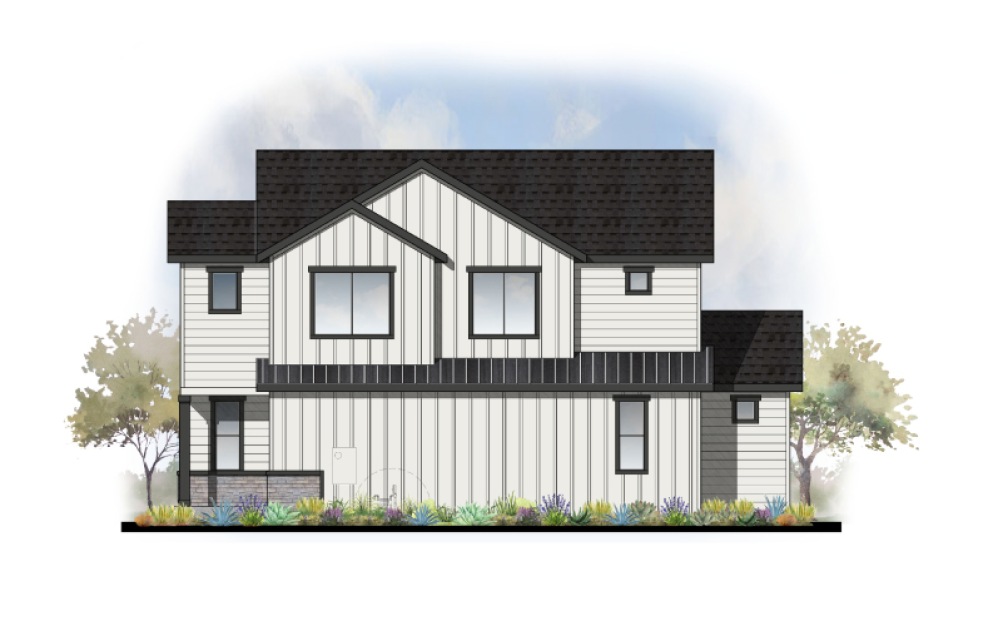 Home 4 - 4 bedroom floorplan layout with 3.5 bathrooms and 2562 - 2573 square feet (Elevation A
)