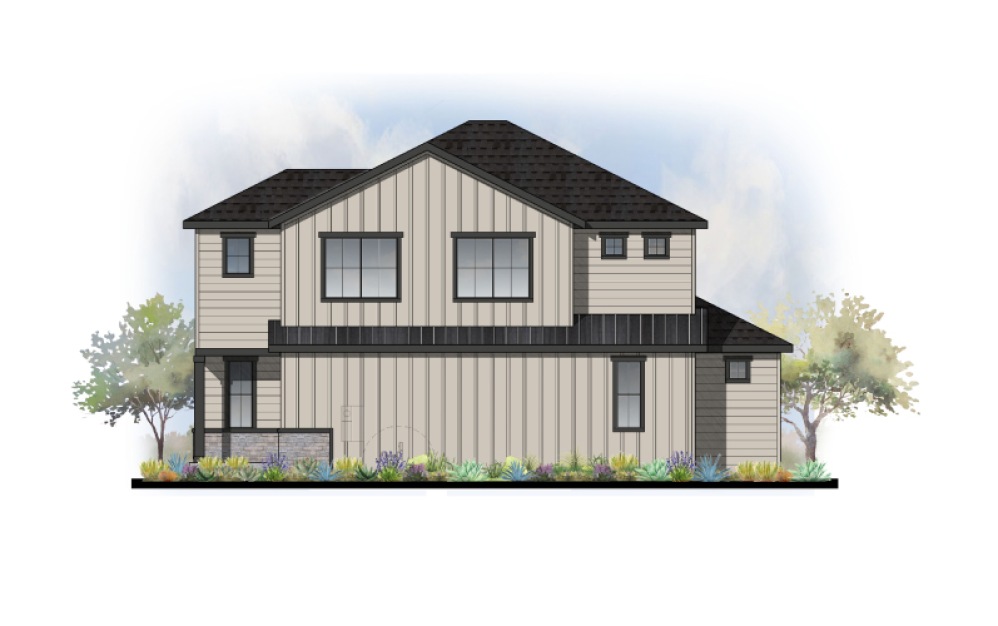 Home 4 - 4 bedroom floorplan layout with 3.5 bathrooms and 2562 - 2573 square feet (Elevation B)